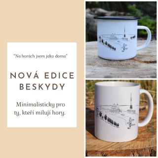 ✨Další novinka ⚡️Minimalistický motiv Beskyd, který je v originálu ručně malovaný 🎨🎨 #otakarkuvsvet #novinka #beskydy...