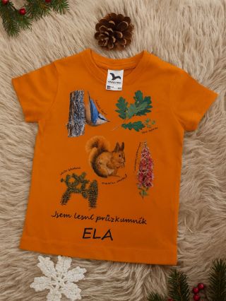 Když chcete darovat něco opravdu osobního… Personalizované tričko s lesními motivy a jménem malého dobrodruha. 🎄💝🐿️🌿...